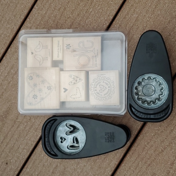 Stampin' Up rubber stamps & paper punches (hearts, love themed) - Picture 6 of 13